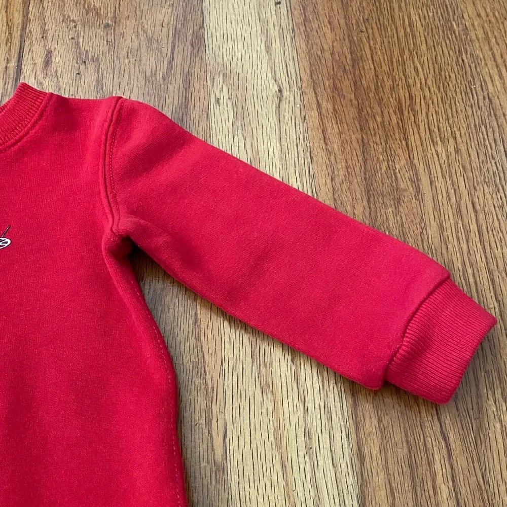 Ralph Lauren Sweatshirt Bear Ski Baby Girl Dress - Picture 4 of 7